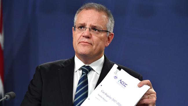 Treasurer Scott Morrison said the government had held firm on its commitment to cut spending. Picture: AAP