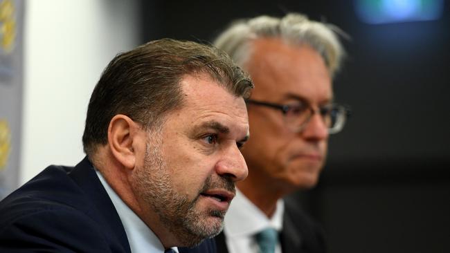 Ange Postecoglou steps down from the Socceroos. Picture: AAP