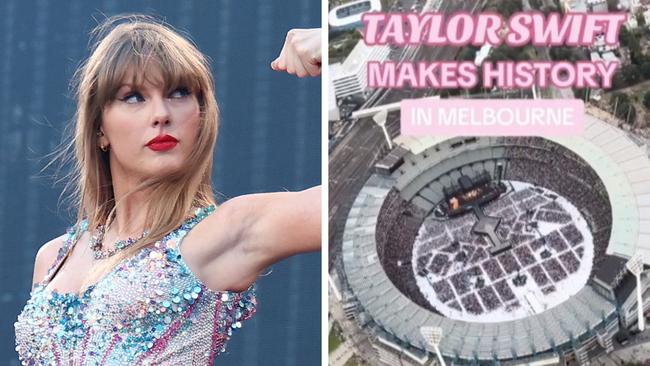 Taylor Swift at the MCG.