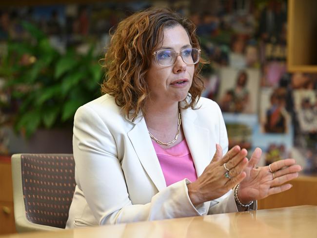 Amanda Rishworth says the government will “throw everything” at the negotiations. Picture: NewsWire / Martin Ollman