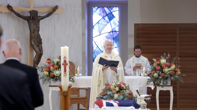 At the State Funeral Service for Mike Ahern AO, at Our Lady of the Rosary Catholic Church, Caloundra, on Friday 25th August 2023 - Photo Steve Pohlner