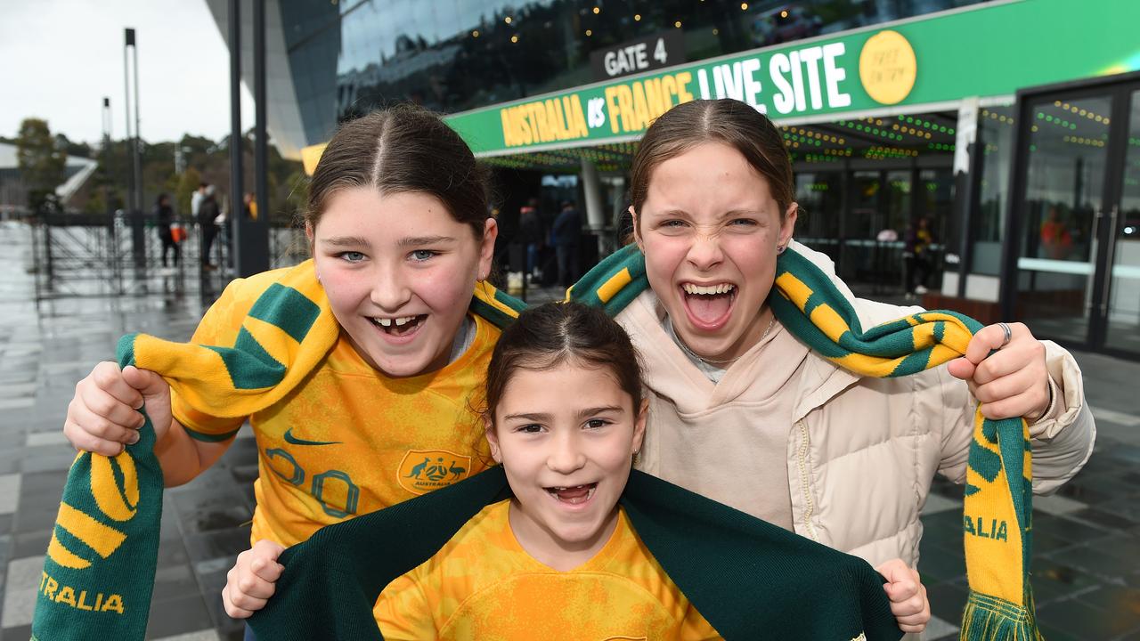 The Matildas quarter-final game against France pulled the biggest audience for a sport event in a decade with an average of 4.17 million Australians expected to have watched. Picture: NCA NewsWire / Josie Hayden