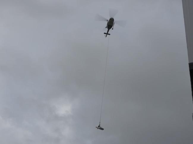Hundreds of people have been rescued from the rapidly rising waters. Picture: NSW SES