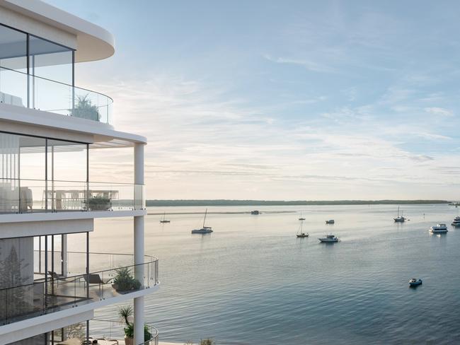 Artist impression of Sherpa Property Group's Perspective Broadwater tower in Biggera Waters