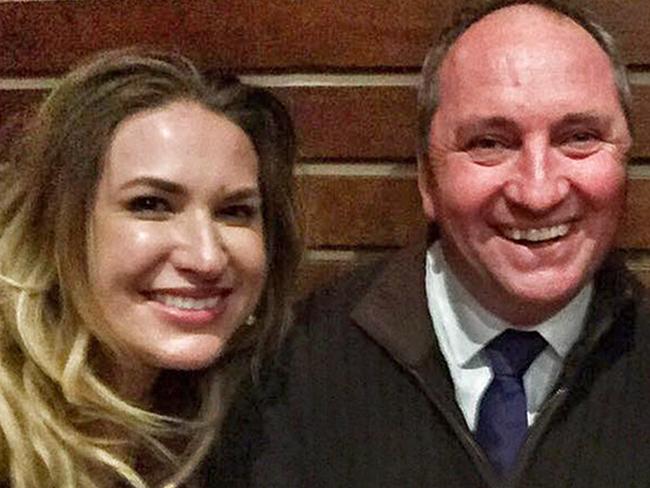 Deputy Prime Minister Barnaby Joyce with his girlfriend and former staffer, Vikki Campion