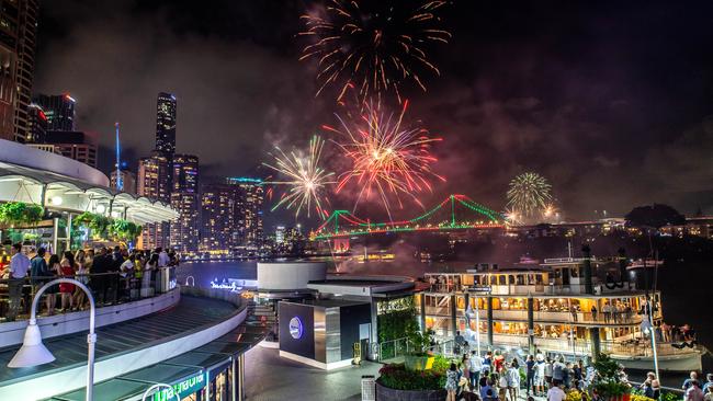 RiverFire at Eagle St Pier.