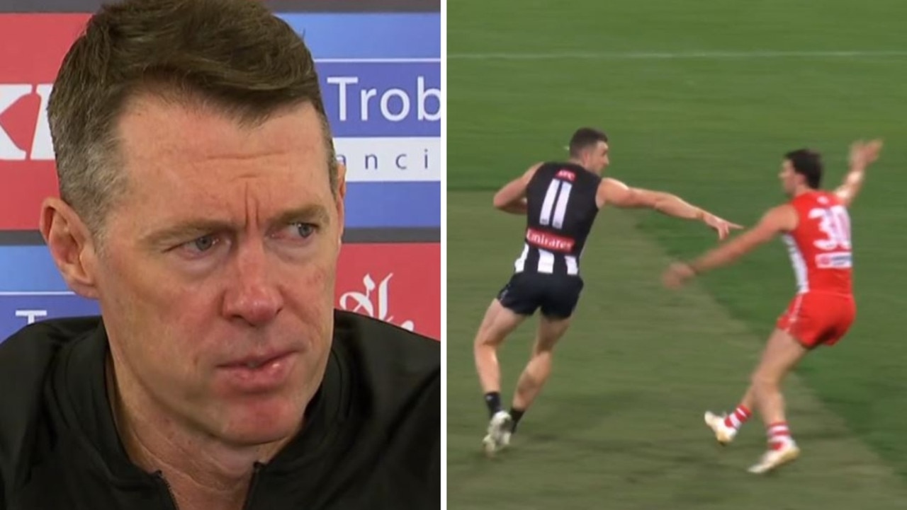 ‘Bit of a circus’: Pies coach, AFL world ‘furious’ amid late umpiring drama in thriller