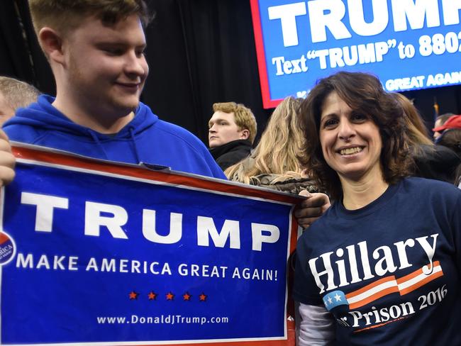 A Trump/Clinton race is looking likely. Picture: Don Emmert/AFP