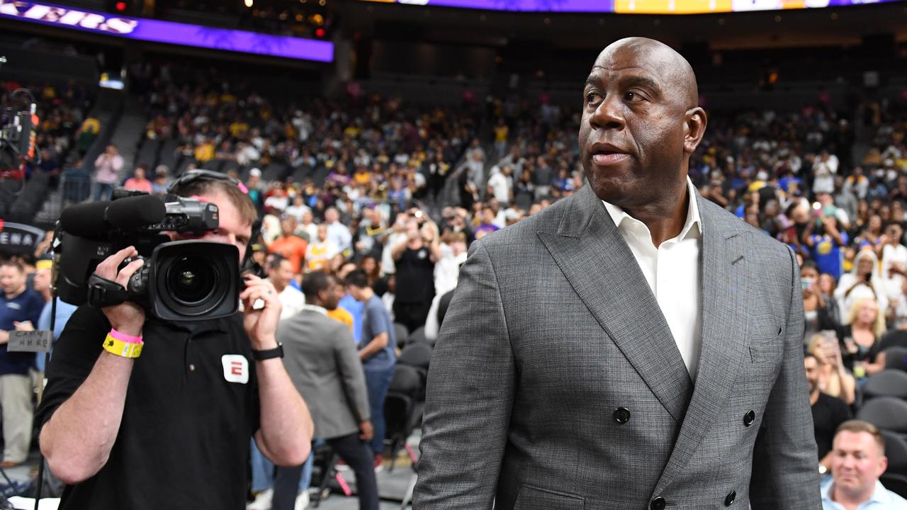 Magic Johnson stepped down as Lakers president.