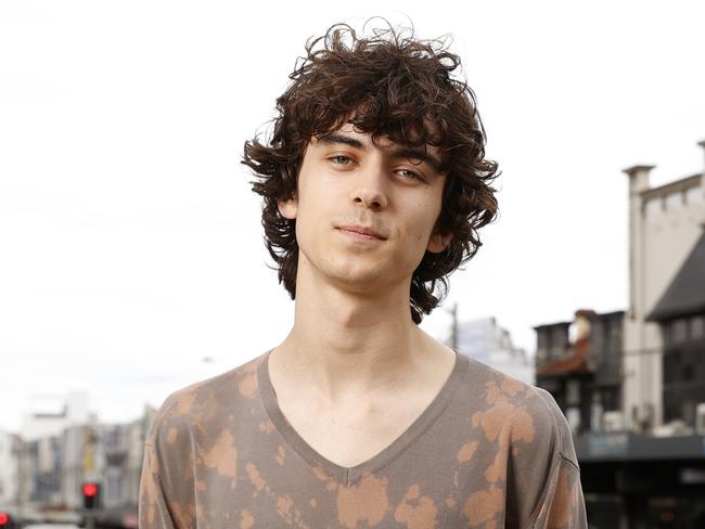 DAILY TELEGRAPH NOVEMBER 5, 2023. Leichhardt resident Axel Gerber, 18, for a story on the redevelopment of Parramatta road and added housing in the area. Picture: Jonathan Ng