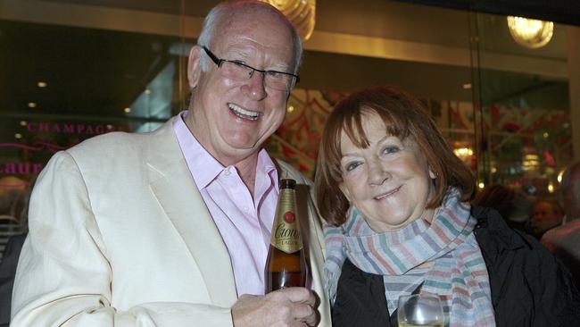 Gerald Delaney with the late Eileen Bond, former wife of businessman Alan Bond.