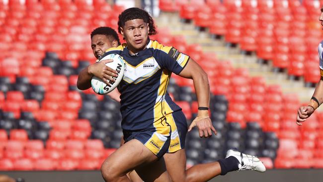 Luke Laulilii is on a fast-track to the NRL. Picture: Richard Dobson