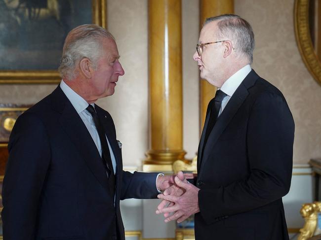 Mr Albanese said the door was always open to the King to visit Australia. (Photo by Stefan Rousseau / POOL / AFP)