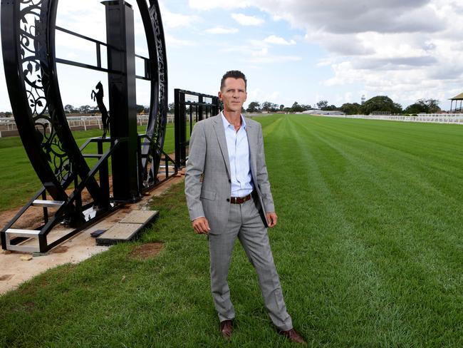 Brisbane Racing Club chief executive Dave Whimpey says professional advice is that the track will be perfect by the Queensland Oaks meeting on June 4. Picture: Darren England