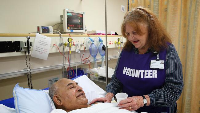 Peter Howard from Marayong with Volunteer Amanda Voets. Picture: Carmela Roche.