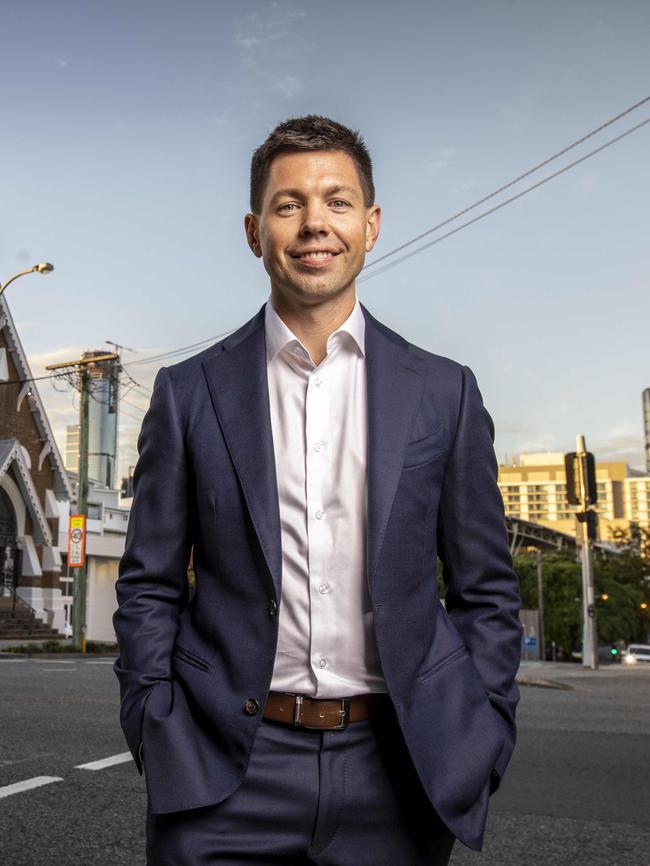 Aria Property Group's development director Michael Hurley said his team was following lord mayor Adrian Schrinner’s vision for a greener Brisbane. Photo: Glenn Hunt/The Australian