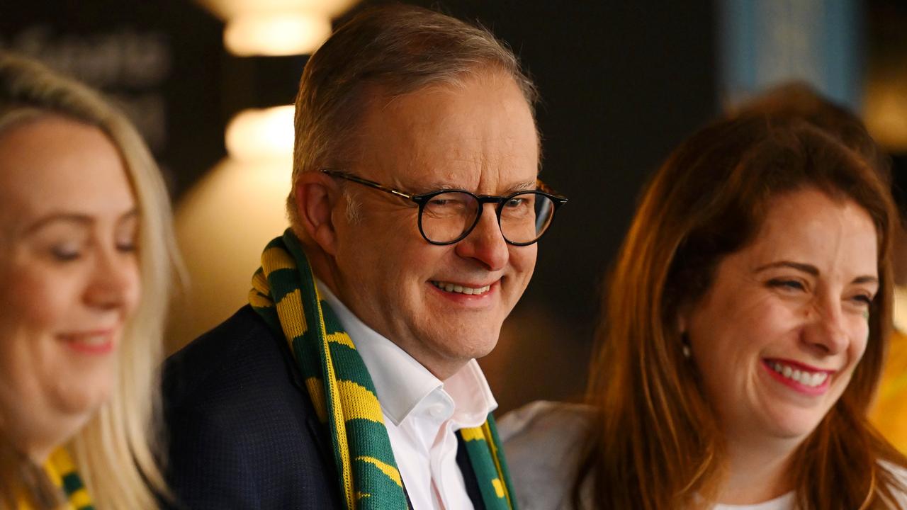 Prime Minister Anthony Albanese is calling for a nationwide public holiday if the Matildas win the world cup. Picture: Getty Images