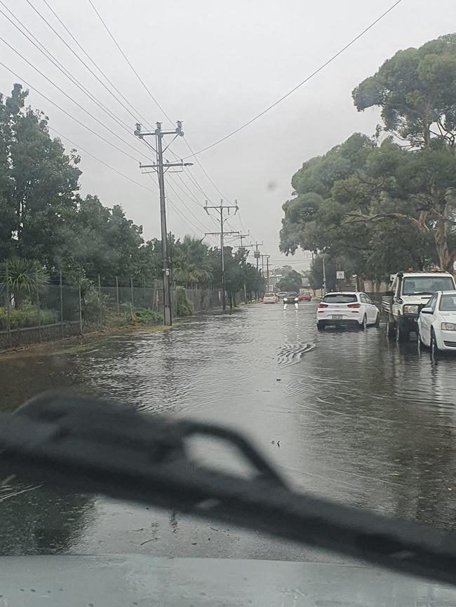 Ledger Road at Woodville South. Picture: Jess Williams/Facebook