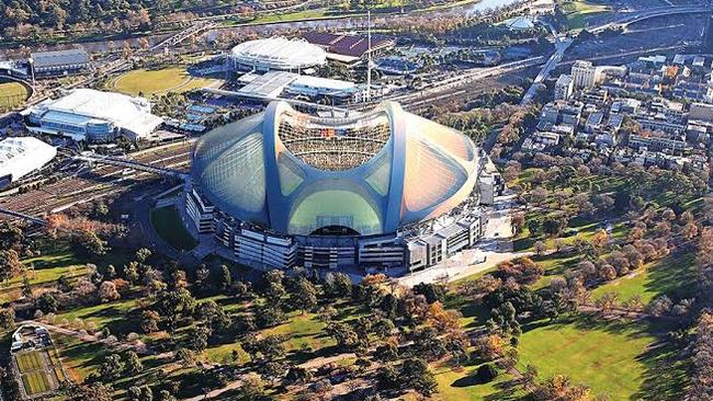 An artist’s impression of how a roofed MCG might look.