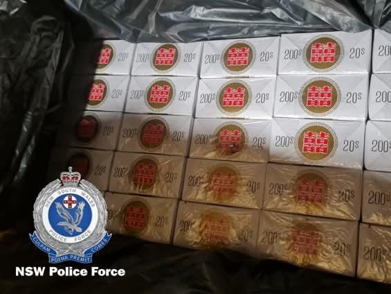 Illegal tobacco products seized after Forster police officers pulled over a speeding truck on Monday January 6.