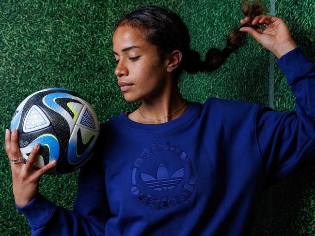 DAILY TELEGRAPH JUNE 9, 2023MatildasÃ star Mary Fowler pictured in Sydney today ahead of the WomenÃs World Cup. Picture: David Swift