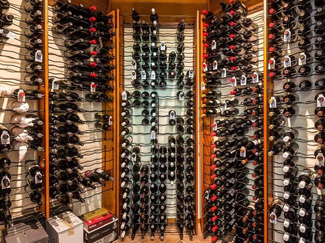 A serious temperature-controlled wine cellar.