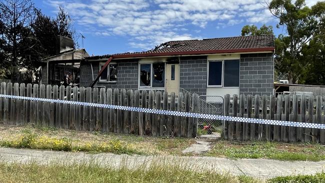 The scene of a deadly house fire at Rokeby, which claimed the life of an infant girl. Picture: Rob Inglis