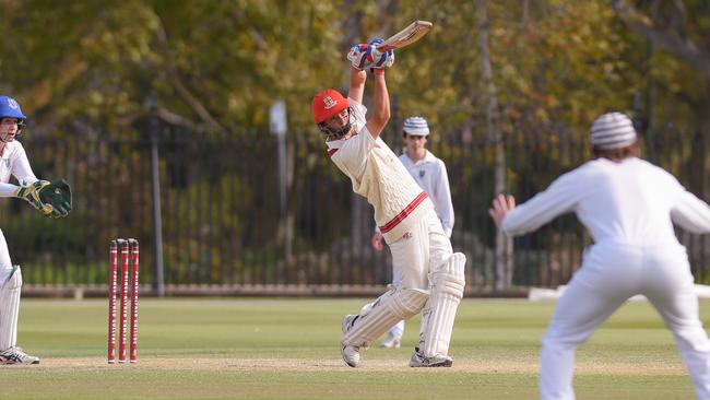 Prince Alfred College's Hamish Case has been an outstanding batter for the Reds. Picture: Prince Alfred College