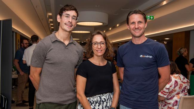 Graham Paterson, Jasmin Flori-Hess and Steven van Bodegraven at Croc Pitch 2024. Picture: Pema Tamang Pakhrin