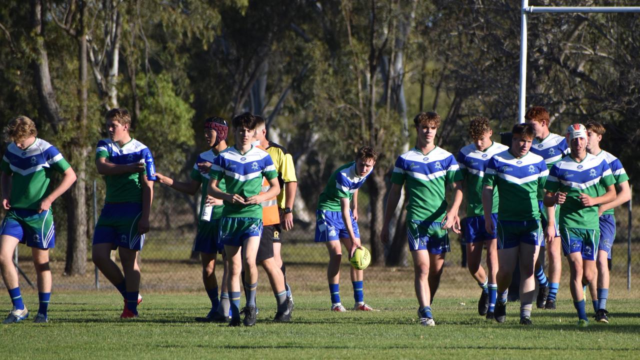 Rockhampton District Secondary Schools Rugby League Open D grand final, St Brendan's College 5 versus The Cathedral College 4, Rugby Park, Rockhampton, September 10, 2021.