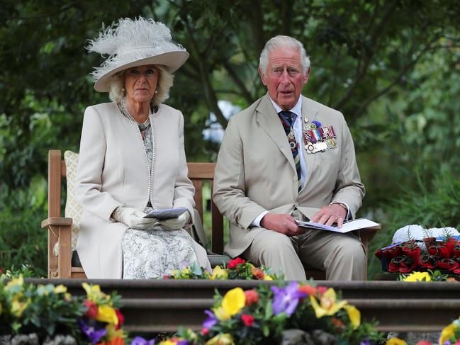 Prince Charles, Prince of Wales and Camilla, Duchess of Cornwall attend the VJ Day National Remembrance event. Picture: Getty