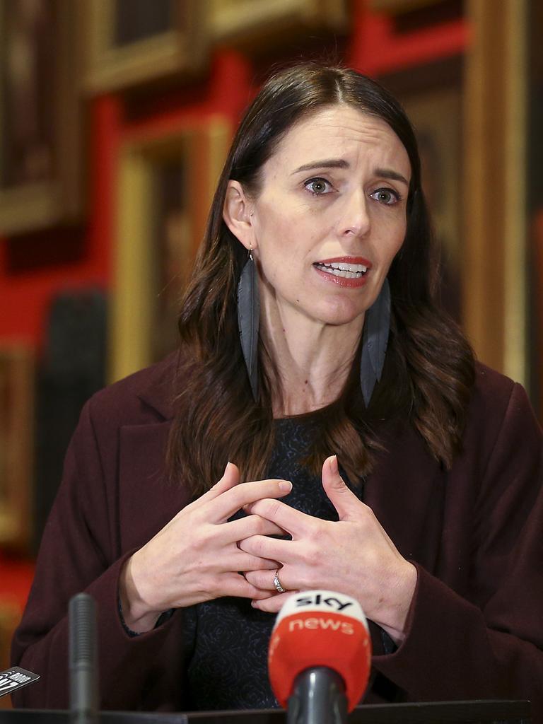 Prime Minister Jacinda Ardern says there’s still a bit of work to do before a trans-Tasman travel bubble can open. Picture: Hagen Hopkins/Getty Images.