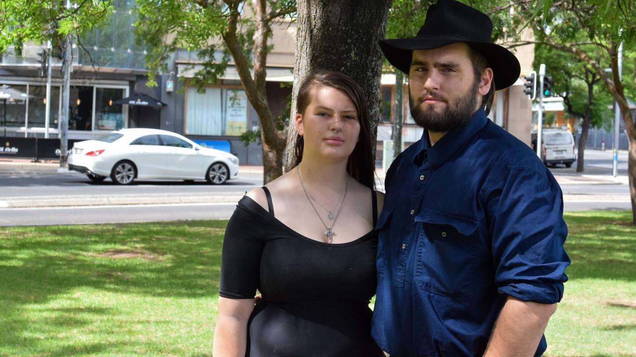 Hayley O’Loughlin, 18, and Kyle Carter, 18, who are struggling to find a private rental across Adelaide and in regional SA. Picture: Jason Katsaras