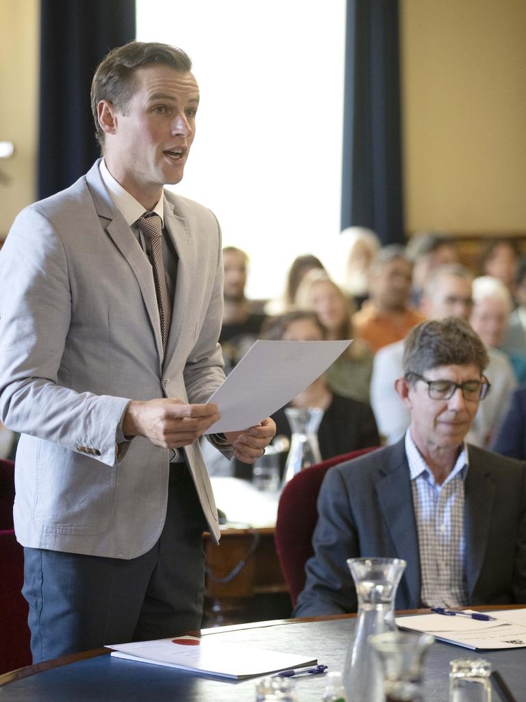 City of Hobart Councillor, Ryan Posselt. Picture: Chris Kidd