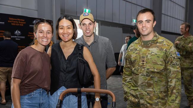 Naomi, Hannah, Jack and John hanging out. Picture: Pema Tamang Pakhrin