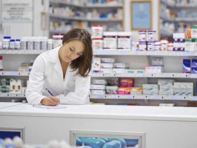 Generic photo of a pharmacist in a pharmacy. Picture: iStock