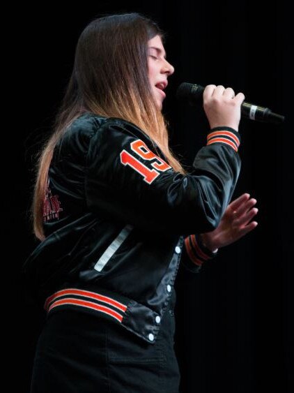 Sienna Todarello in the vocal section at the Gold Coast Eisteddfod. Picture by Pru Wilson Photography.