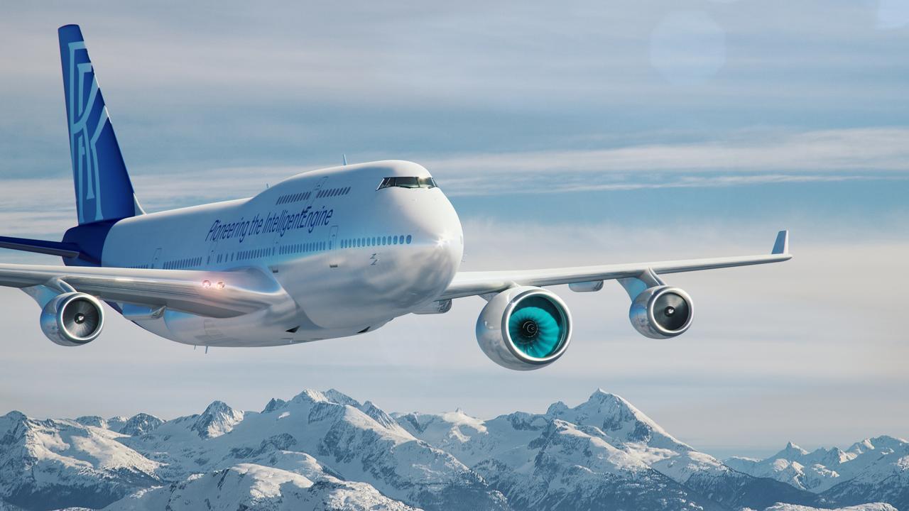 Example of how Rolls-Royce will convert the 747 in to a 'testbed'.