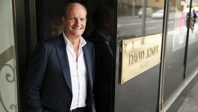 Ian Nairn’s sudden exit comes at a time when David Jones is posting strong like for like retail sales and eclipsing the performance of its arch rival Myer. Pictures: Justin Lloyd