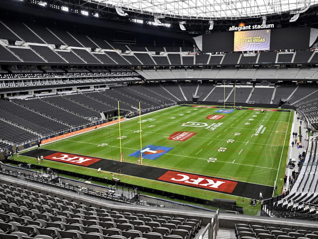 Allegiant Stadium before the historic Las Vegas fixture. Picture: David Becker