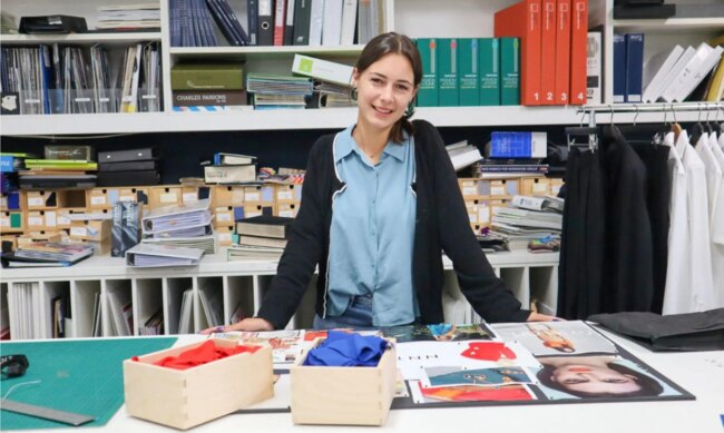 RMIT student Lucinda Johnson-Cornes, who studied Textiles, will have her work featured on a range of new furniture installed by Melbourne Central Shopping Centre. Picture: RMIT University