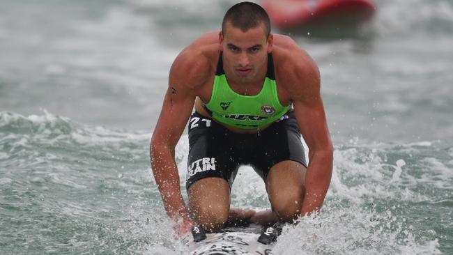 Charlie Brooks during his first professional ironman race. Pic: HarvPix