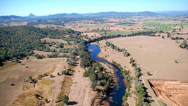 The site where Traveston Crossing Dam was planned to be built. Picture: Supplied