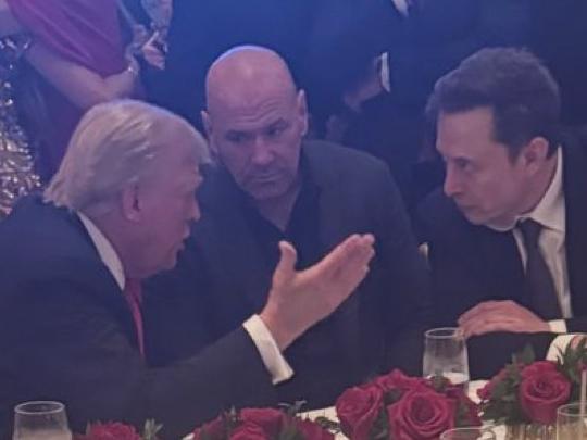 Donald Trump  talks to Elon Musk at Mar a Lago while waiting on US election result. Source - https://x.com/elonmusk