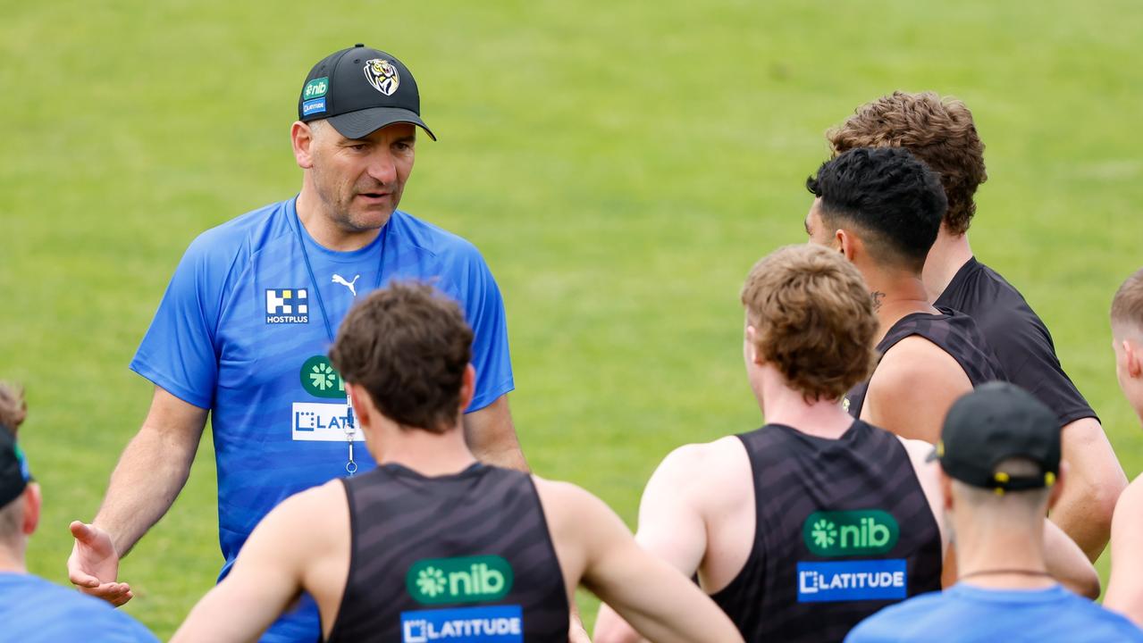 Adem Yze will lead the Tigers into the future. Picture: Dylan Burns/AFL Photos via Getty Images