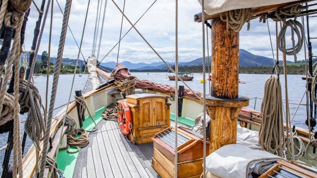 On deck aboard the Yukon.