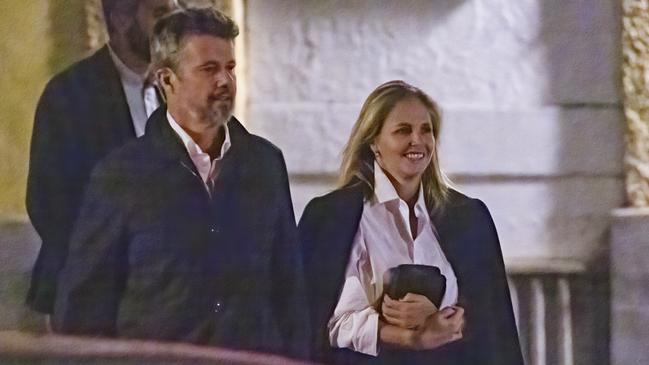 Crown Prince Frederik of Denmark and Genoveva Casanova in Madrid. Picture: SplashNews/Mediamode