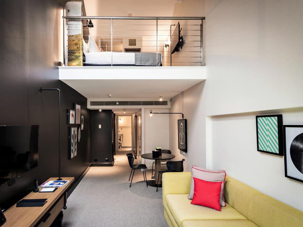 The Cityvoo Loft at Ovolo Woolloomooloo provides ample space. Picture: Ovolo Hotels