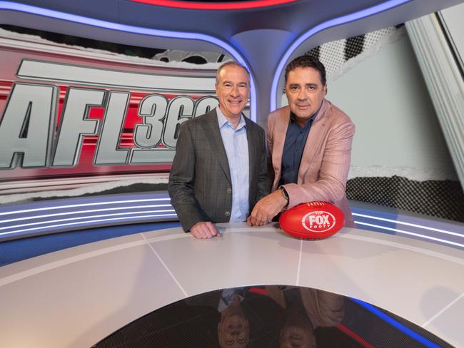 Gerard Whateley says he’s excited by the possibilities for the new era of AFL360. Picture: Tony Gough