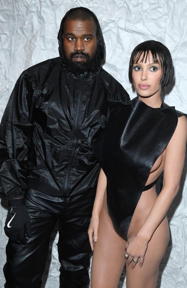 Censori and husband Kanye West. Picture: Alessandro Levati/Getty Images for Marni Srl